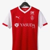 maillot-stade-de-reims-domicile-2025-2026 studio v12 Fodboldtrøje Stade de Reims Hjemmebanetrøje 2025-2026