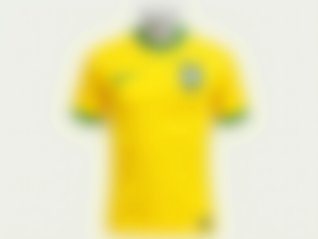 Maillot domicile jaune Brasilien 2026 face avant sur mannequin